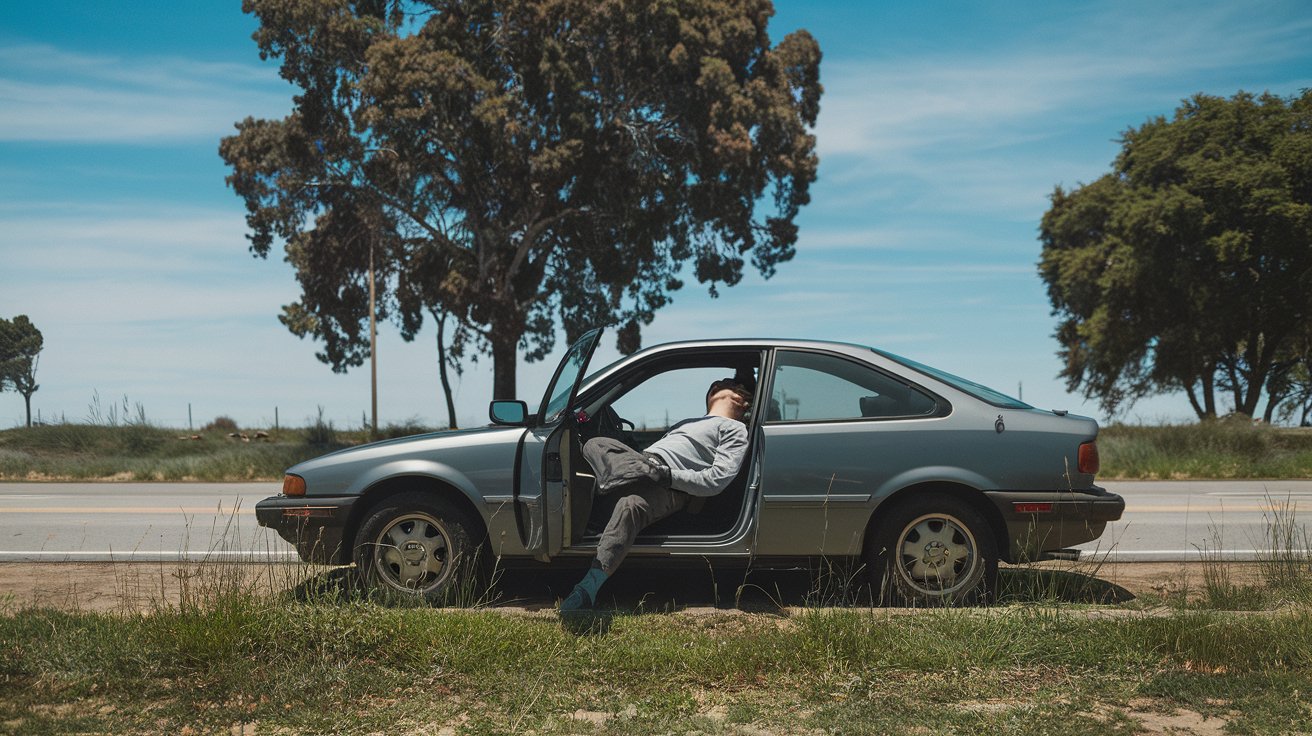 can you sleep in your car in california